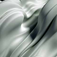 Beautiful luxury elegant backdrop with silk fabric drapery. 3d illustration, 3d rendering.