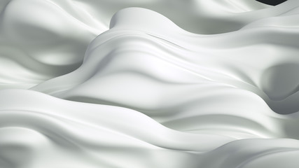 Obraz premium Beautiful luxury elegant backdrop with silk fabric drapery. 3d illustration, 3d rendering.