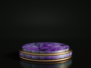 Beautiful, elegant, abstract background with metal and the texture of stone, marble and granite. 3d illustration, 3d rendering.