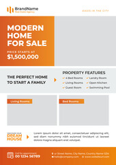 Real Estate Flyer Template | Modern Poster, Brochure cover for Real Estate Business
