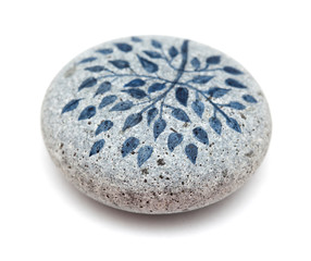 painted pebble paperweight