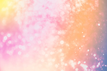 Abstract colerfull bokeh with black background defocused.