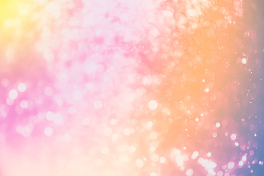 Abstract colerfull bokeh with black background defocused.