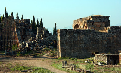 Hierapolis, ancient Hellenistic city, today in ruins, located in the current pamukkale