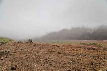 Misty hills of Djibouti