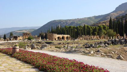 Hierapolis, ancient Hellenistic city, today in ruins, located in the current pamukkale