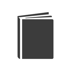 Book icon on white background.