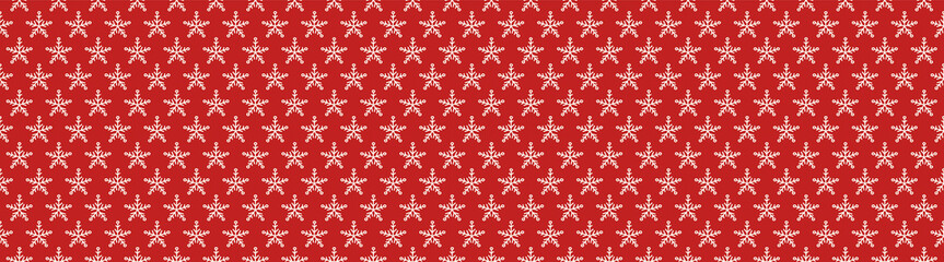 Christmas pattern with hand drawn snowflakes. Vector.