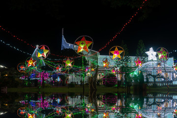 Christian Christmas Lighting Festival, Ban Tha Rae, Sakon Nakhon, Thailand
