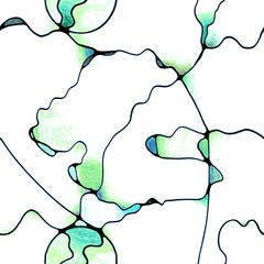 Intuitive Path abstract seamless pattern