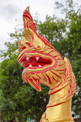 Dragon at Wat Chalong temple in Phuket, Thailand