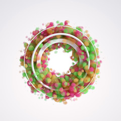 Beautiful background with purple smoke and steam. 3d illustration, 3d rendering.