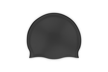 Blank swim cap for branding and mock up, 3d render illustration.
