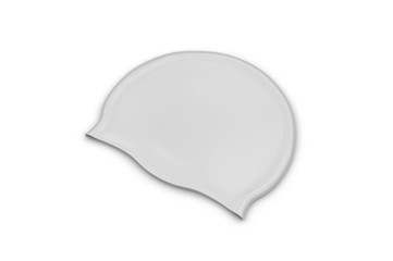 Blank swim cap for branding and mock up, 3d render illustration.