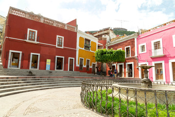 Guanajuato, Mexico. Street view of ancient.