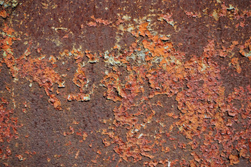 Rusty texture. Grunge background, stripes of steel
