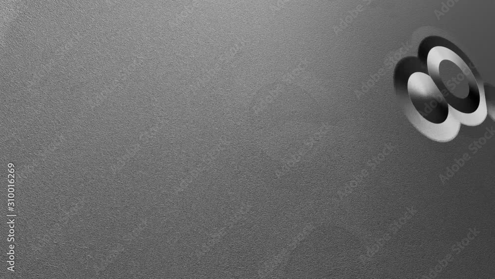 Poster grey abstract futuristic background with circle appearing and disappearing on surface