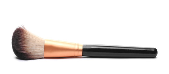 Makeup brush for face powder isolated on white background