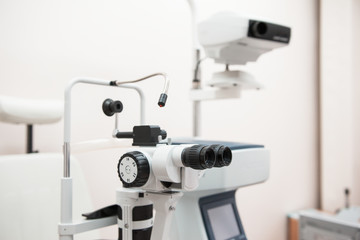Modern medical equipment in the ophthalmology office