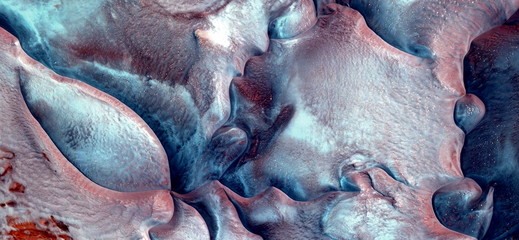 abstract photography of the deserts of Africa from the air. aerial view of desert landscapes,...