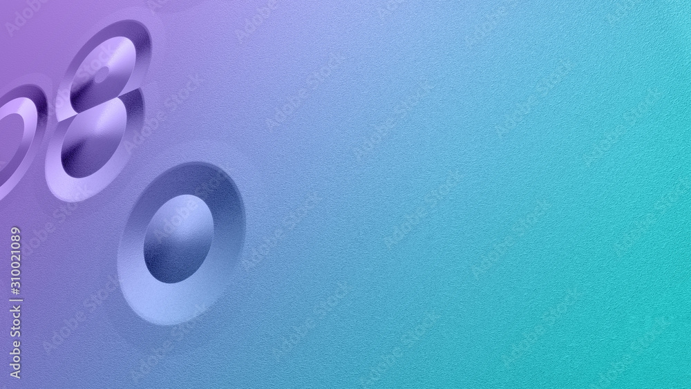 Poster abstract futuristic background with round geometry and copy space for text, large empty space, wallp