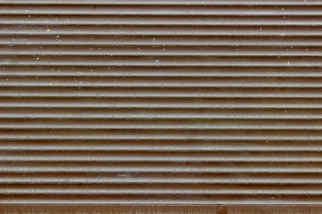 Texture of a closed roller shutter