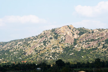 Obraz premium Landscape of a rocky hill