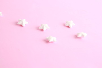 white decoration stars, made with porexpan