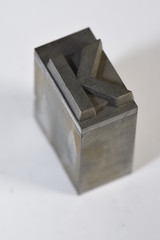 k, buchstabe k , bleiletter, lettern, buchdruck, alphabeth, druck, druckerei, drucken, gutenberg,...