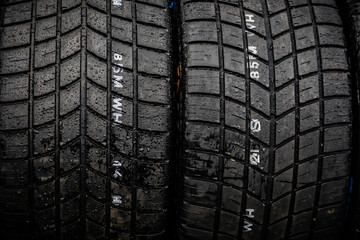 Tyres for race with rain