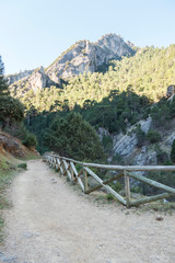 Fototapeta na wymiar Borosa river route in the Sierra de Cazorla, Segura and Las Villas natural park