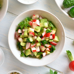 Healthy vegetable salad