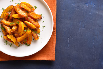 Roasted pumpkin slices