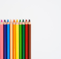 Pencils colors desing education graphic 