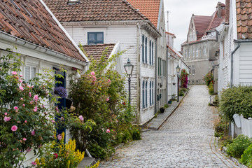 Fototapeta na wymiar Altstadt von Stavanger, Südwestnorwegen