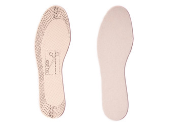 Pair of shoe insole isolated on a white background