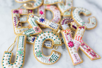 Monogram Christmas Tree Ornament