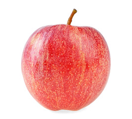 Ripe red apple isolated on a white background