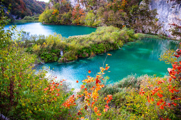 Plitvice Jezera Lakes park landscape