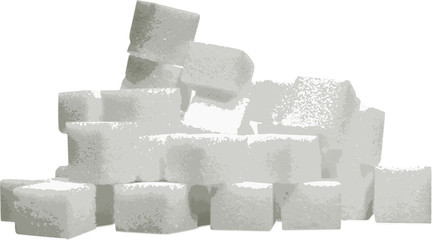pile of sugar cubes