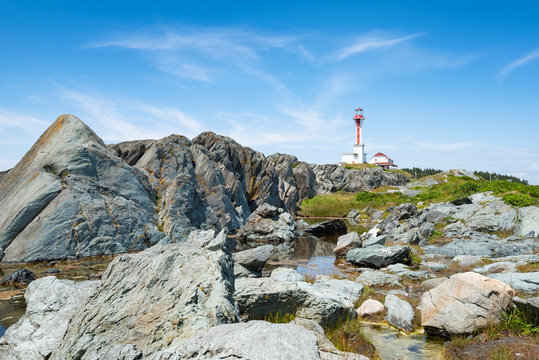 Canada, Nova Scotia, Yarmouth, Cape Forchu Lighthouse