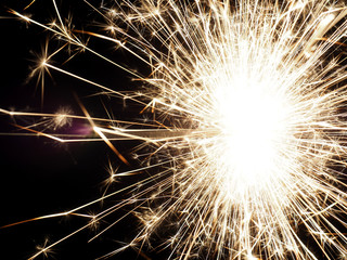 Sparkler on a dark background