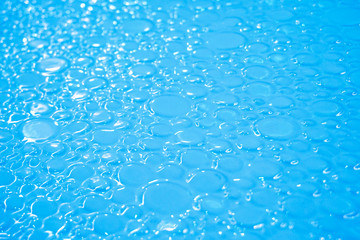 Blue wet surface