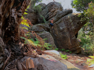 Rock Climbing at Narrabeen Slabs