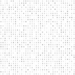 Binary code background. Vector data symbol. Algorithm concept design. Matrix code on the screen. One and zero