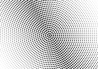 Abstract halftone dotted background. Futuristic grunge pattern, dot and circles.  Vector modern optical pop art texture for posters, sites, business cards, cover, postcards, labels, stickers layout.