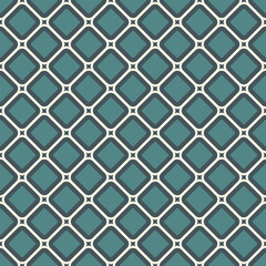 Contemporary geometric pattern. Repeated squares, diamonds motif. Simple ornament. Modern abstract background. Seamless surface design. Geo wallpaper. Digital paper, textile print. Vector art