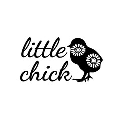 Fototapeta na wymiar little chick family baby and kid funny pun vector graphic design for cutting machine craft and print
