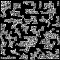 QR code labyrinth pattern. Vector illustration Eps 10