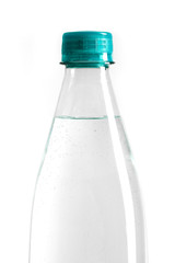plastic bottle of water isolated on a white background. plastic bottle of water isolated on a white background. Image for design.